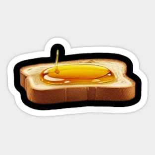 Honey Toast Bee Sandwich Bread Beekeeper Vintage Yummy Kawaii Coffee Sticker